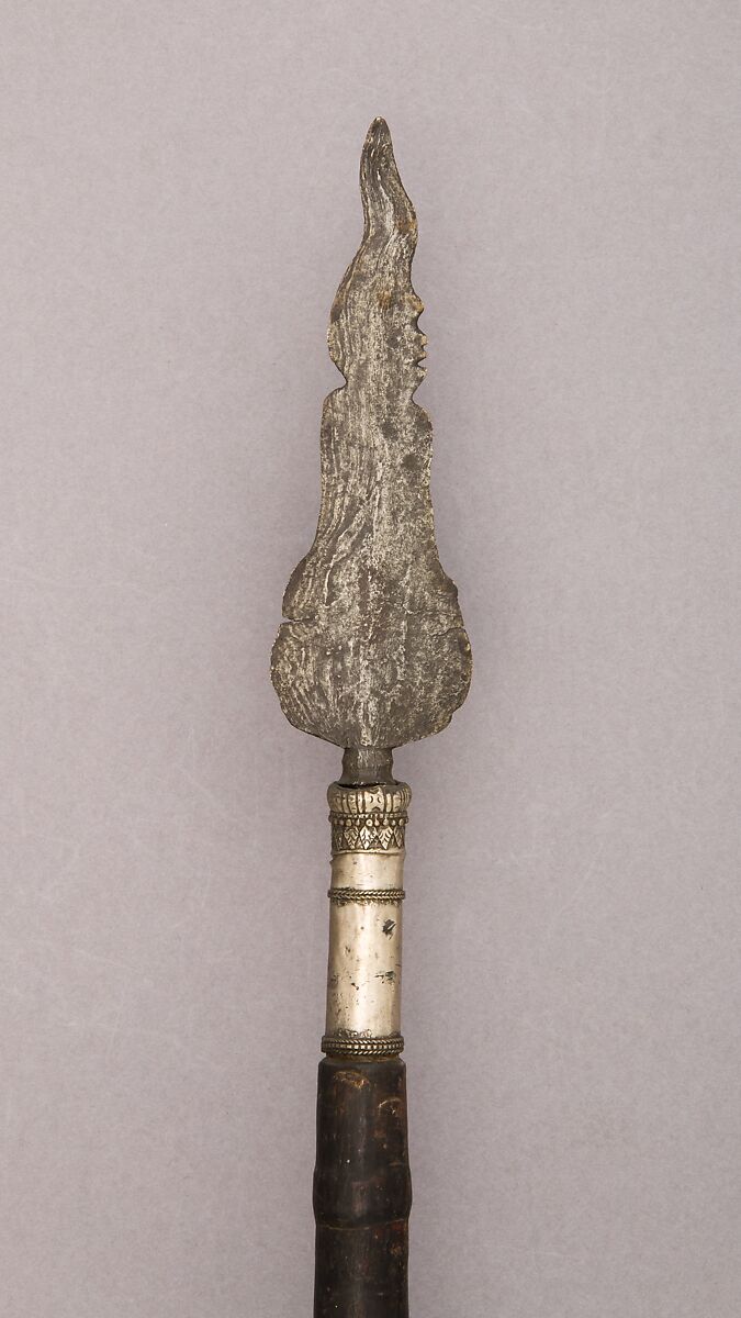 Spear, Bamboo, silver, Javanese