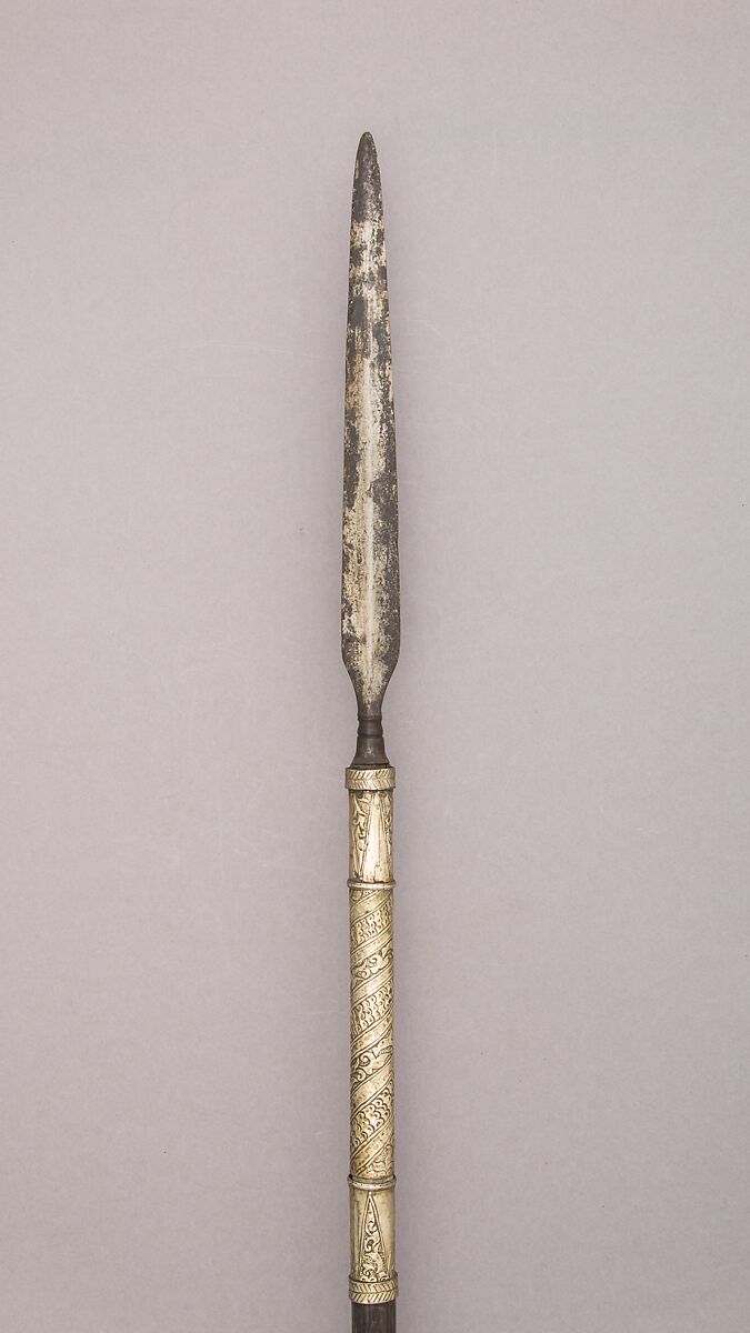 Spear, Steel, wood, silver, Philippine, Lanao del Sur 