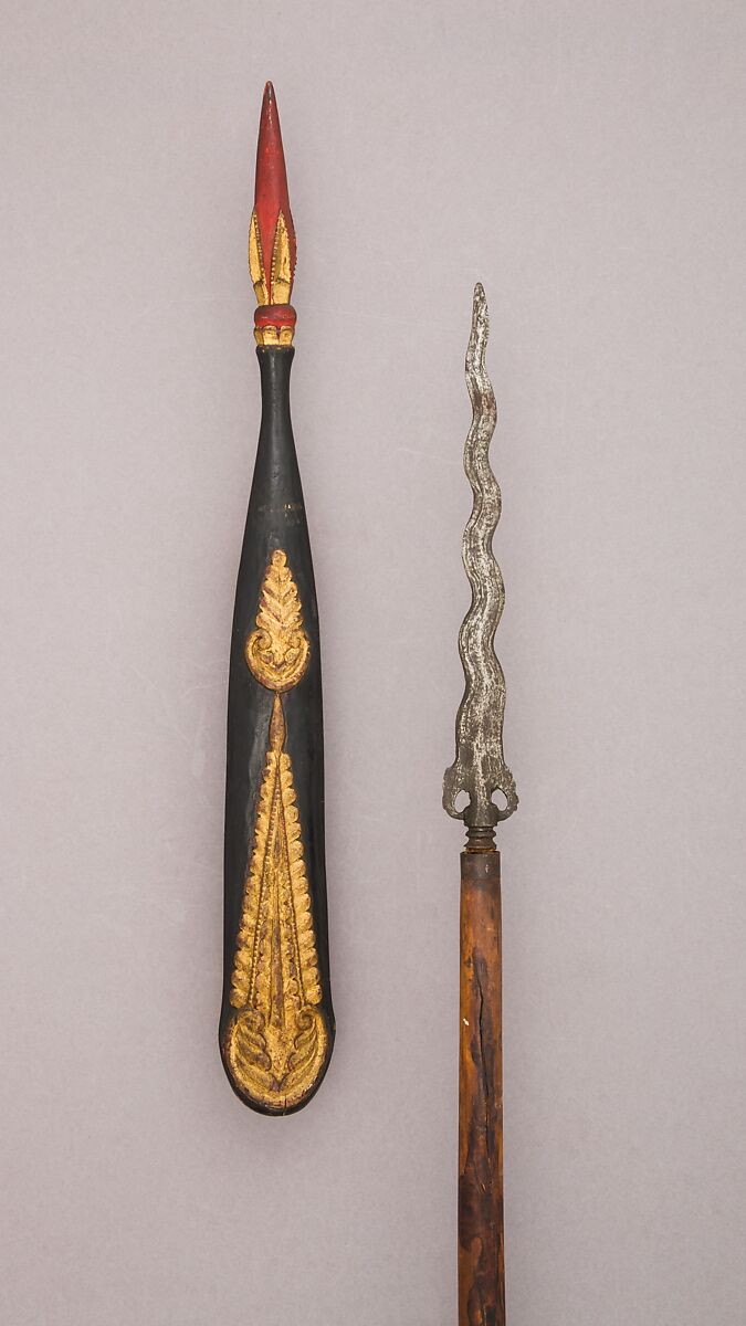 Spear with Sheath, Wood, Balinese
