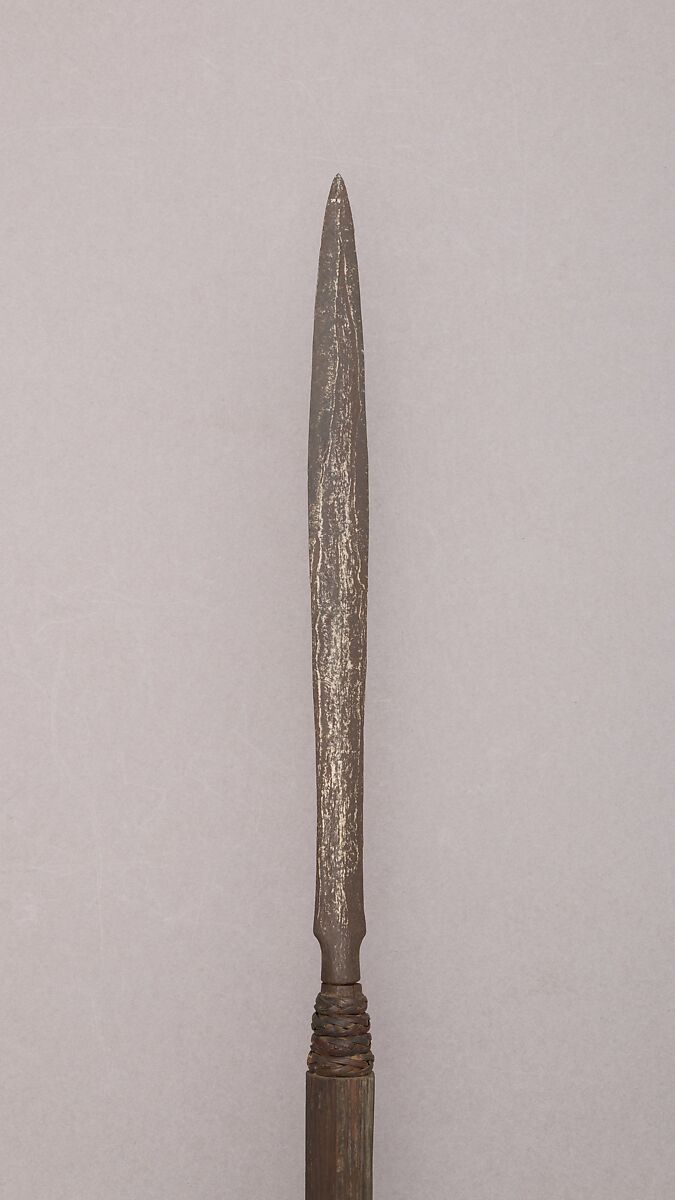 Spear, Wood, cane (rattan), Malayan
