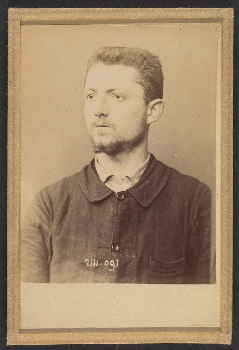 Henry. Émile. (auteur de l'attentat de l'Hotel St-Lazare), Alphonse Bertillon (French, 1853–1914), Albumen silver print from glass negative 
