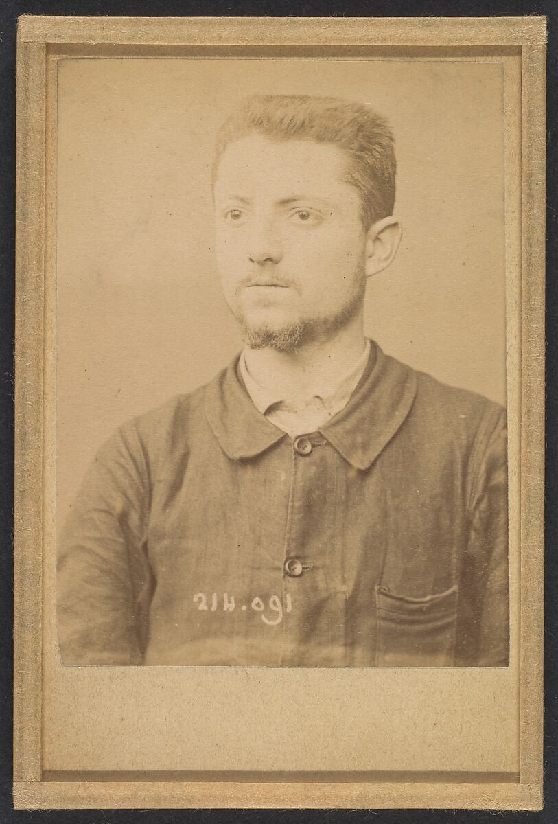 Henry. Émile. (auteur de l'attentat de l'Hotel St-Lazare), Alphonse Bertillon (French, 1853–1914), Albumen silver print from glass negative 