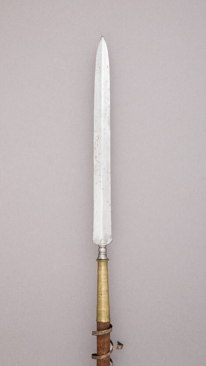 Spear, Wood, steel, silver, Javanese 