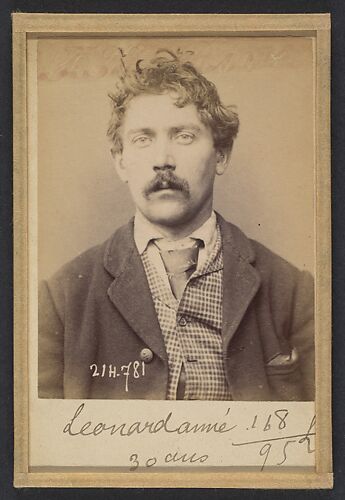 Léonard. Aimé. 30 ans, né à Chalonné/s/Loire (Maine & Loire). Mineur ou gazier. Anarchiste. 27/2/94. 