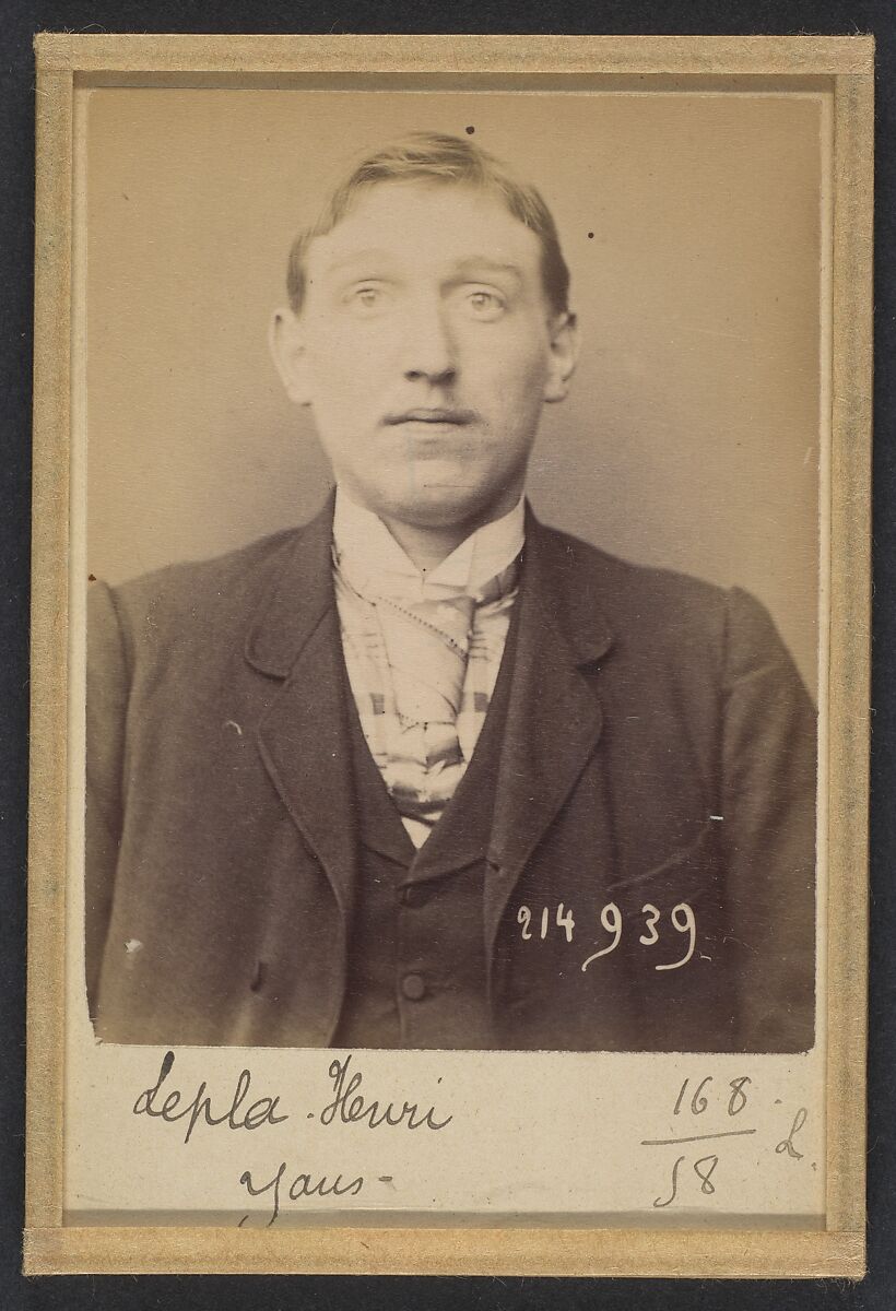 Alphonse Bertillon | Lepla. Henri, Florimond. 25 ans, né à Gand ...