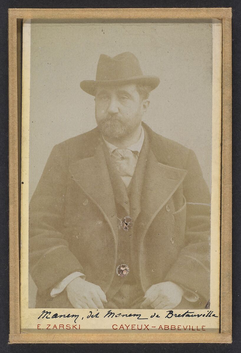 Manem, dit Monem de Bretauville., E. Zarski (French, active 1860s), Gelatin silver print from glass negative 