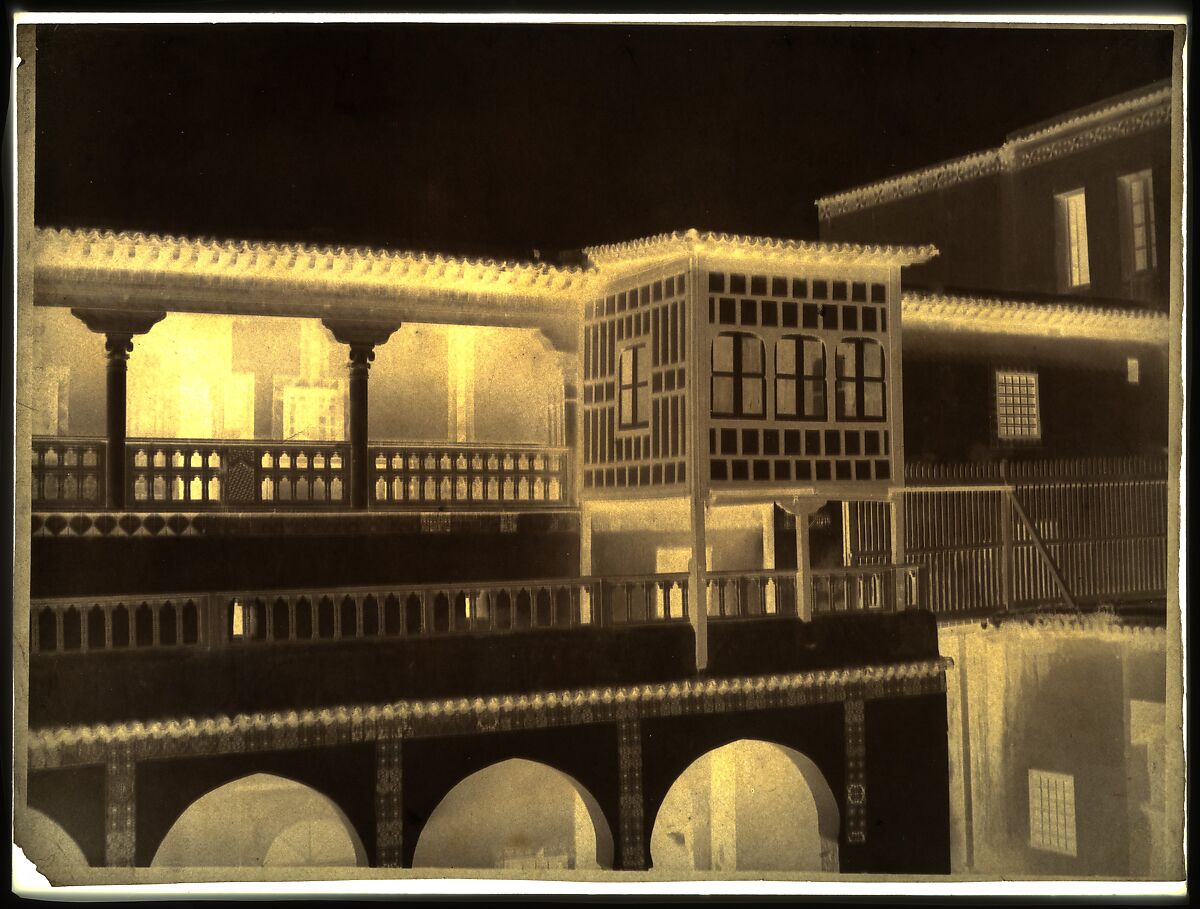 [Palace of the Dey of Algiers, Algeria], Gustave de Beaucorps (French, 1825–1906), Waxed paper negative