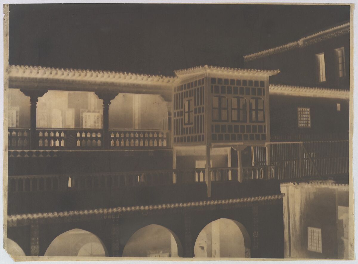 [Palace of the Dey of Algiers, Algeria], Gustave de Beaucorps (French, 1825–1906), Waxed paper negative 