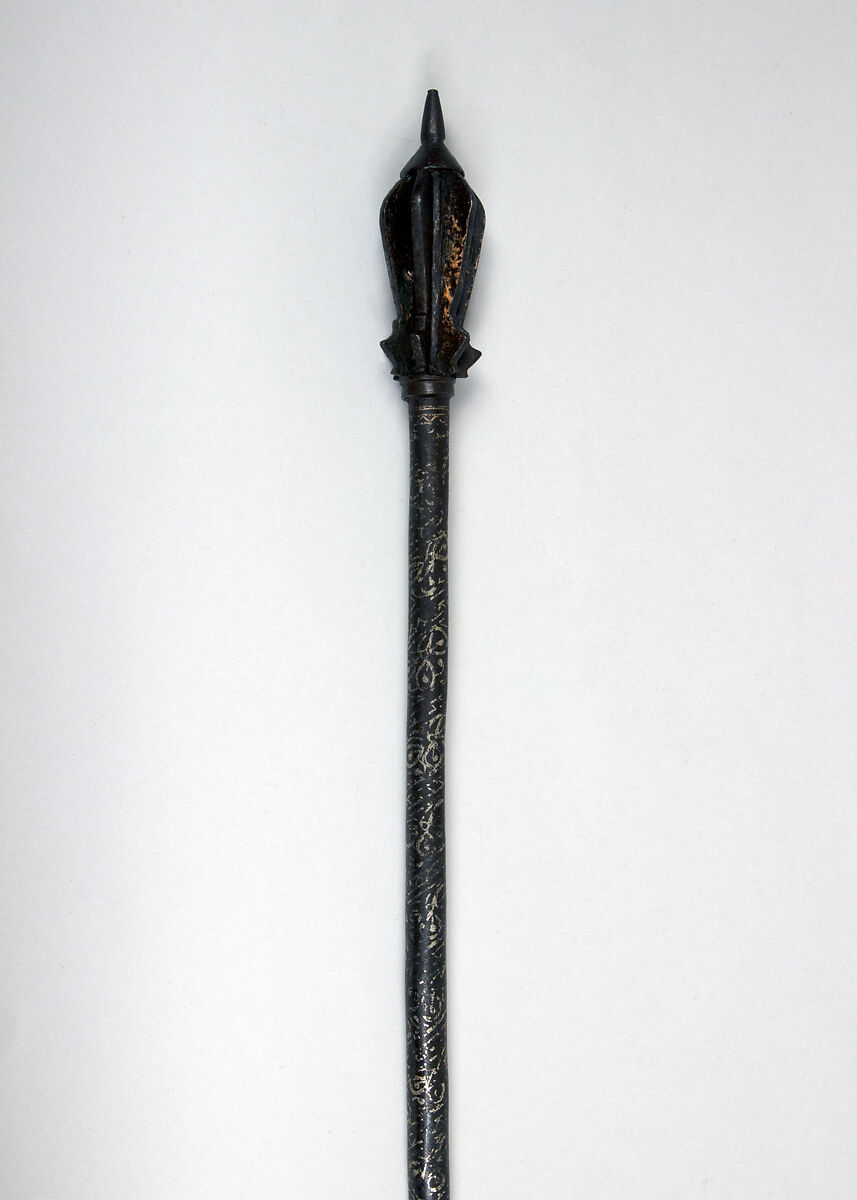 Mace, Iron, silver, Persian 