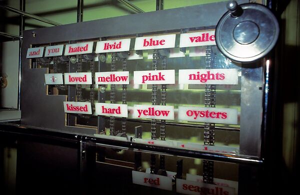 Random Word Machine, Daniel Faust (American, born 1956), Inkjet print 