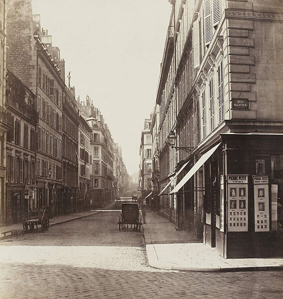 Rue Laffitte (de Notre-Dame-de-Lorette), Charles Marville (French, Paris 1813–1879 Paris), Albumen silver print from glass negative 