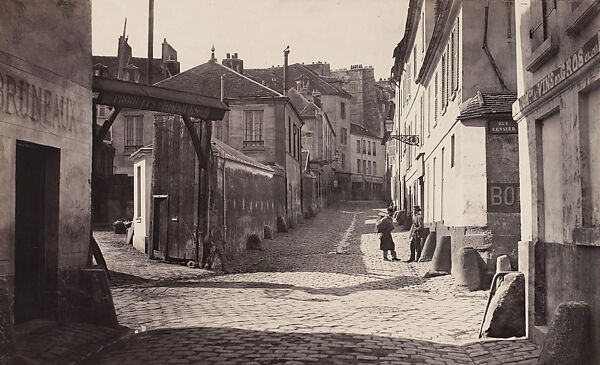 Rue Vieille-Notre-Dame (de la rue du Pont-aux-biches) (fifth arrondissement), Charles Marville (French, Paris 1813–1879 Paris), Albumen silver print from glass negative 