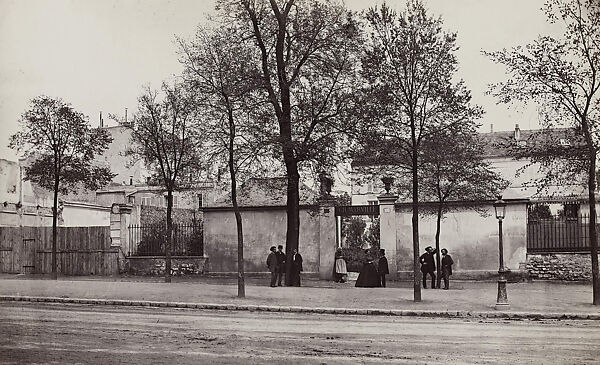 Coin du Boulevard Saint-Jacques (no. 66) (A Corner of the Boulevard Saint-Jacques, no. 66) (Marville’s studio, fourteenth arrondissement), Charles Marville (French, Paris 1813–1879 Paris), Albumen silver print from glass negative 