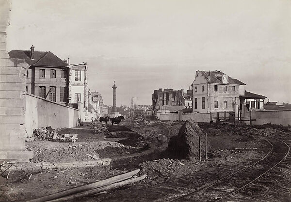 Boulevard Henri IV (de la rue de Sully) (fourth arrondissement), Charles Marville (French, Paris 1813–1879 Paris), Albumen silver print from glass negative 