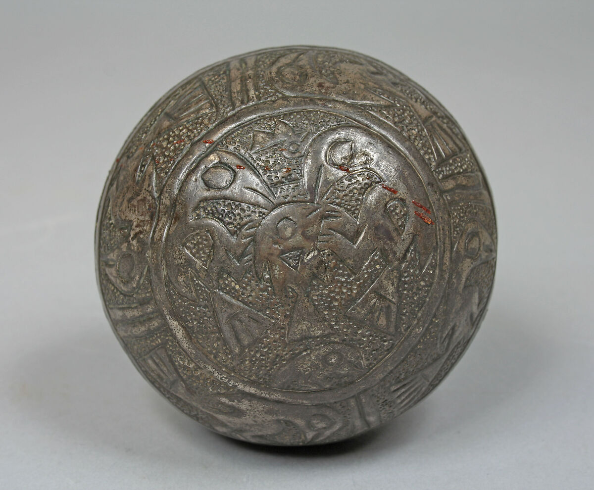 Embossed Ball, Lead, silver, Chincha (?)
