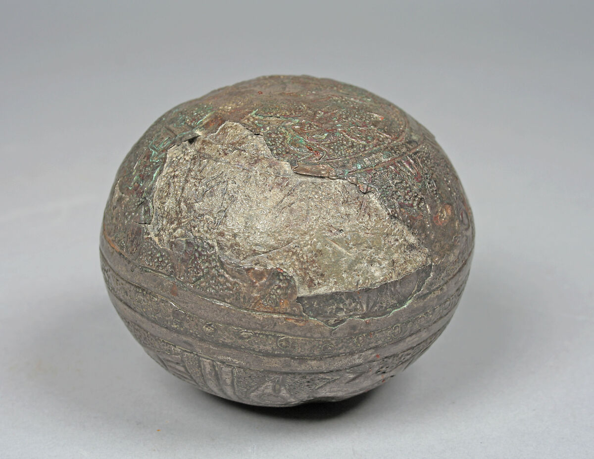 Embossed Ball, Lead, silver, Chincha (?)