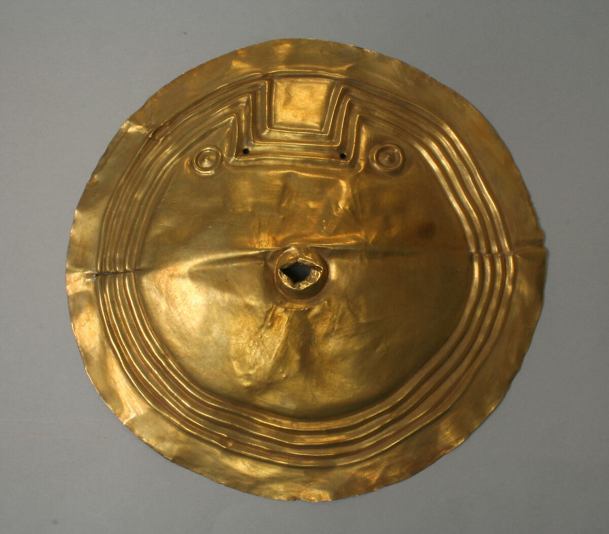 Embossed disk, Gold, Colombian 