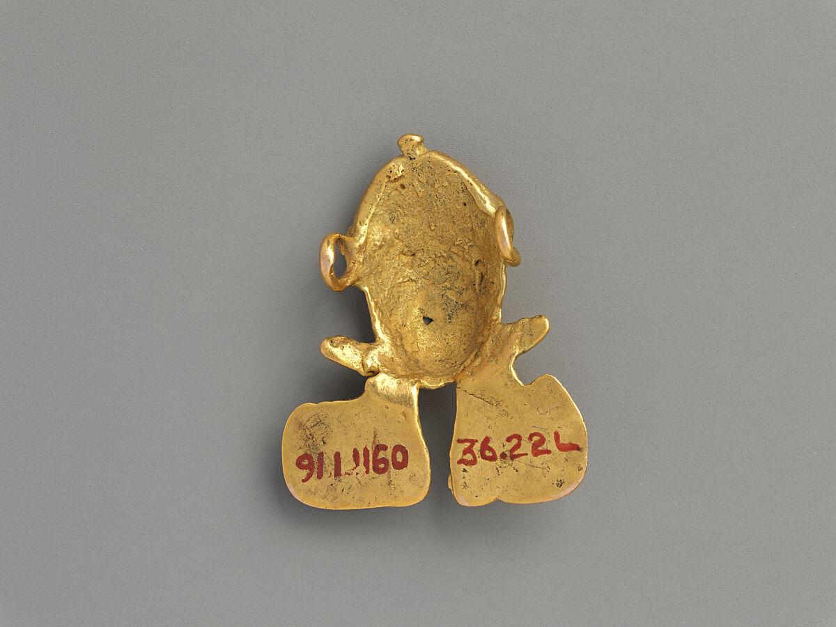 Frog pendant, Gold, Chiriqui