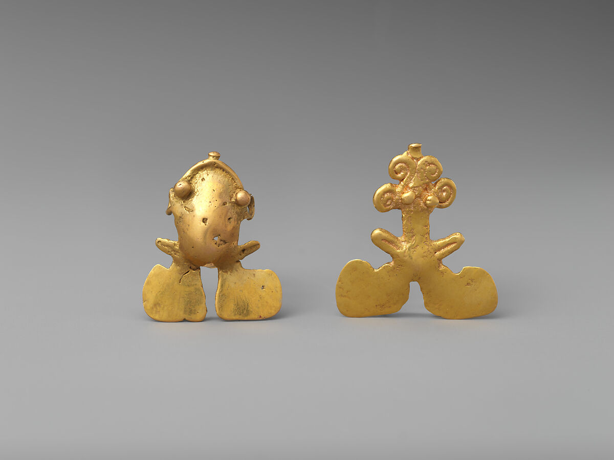 Frog pendant, Gold, Chiriqui