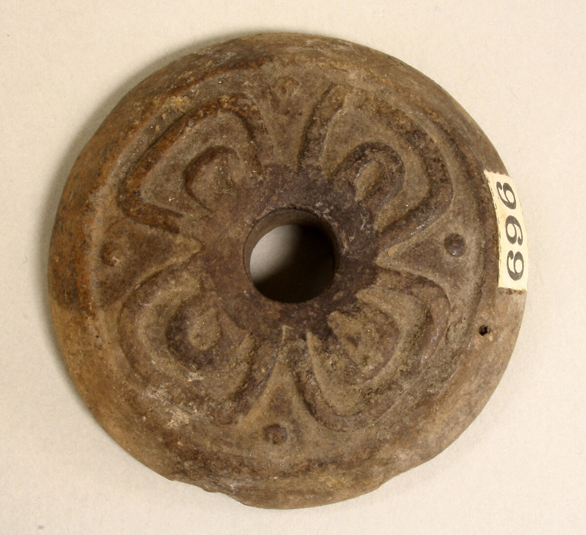 Spindle Whorl, Ceramic, Mexican 