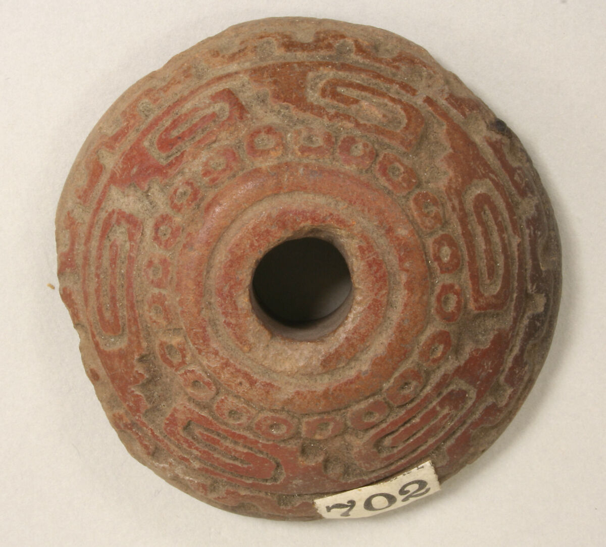 Spindle Whorl, Ceramic, Mexican 