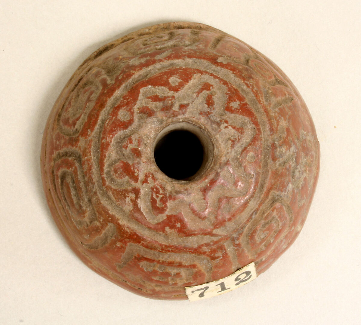 Spindle Whorl, Ceramic, Mexican 