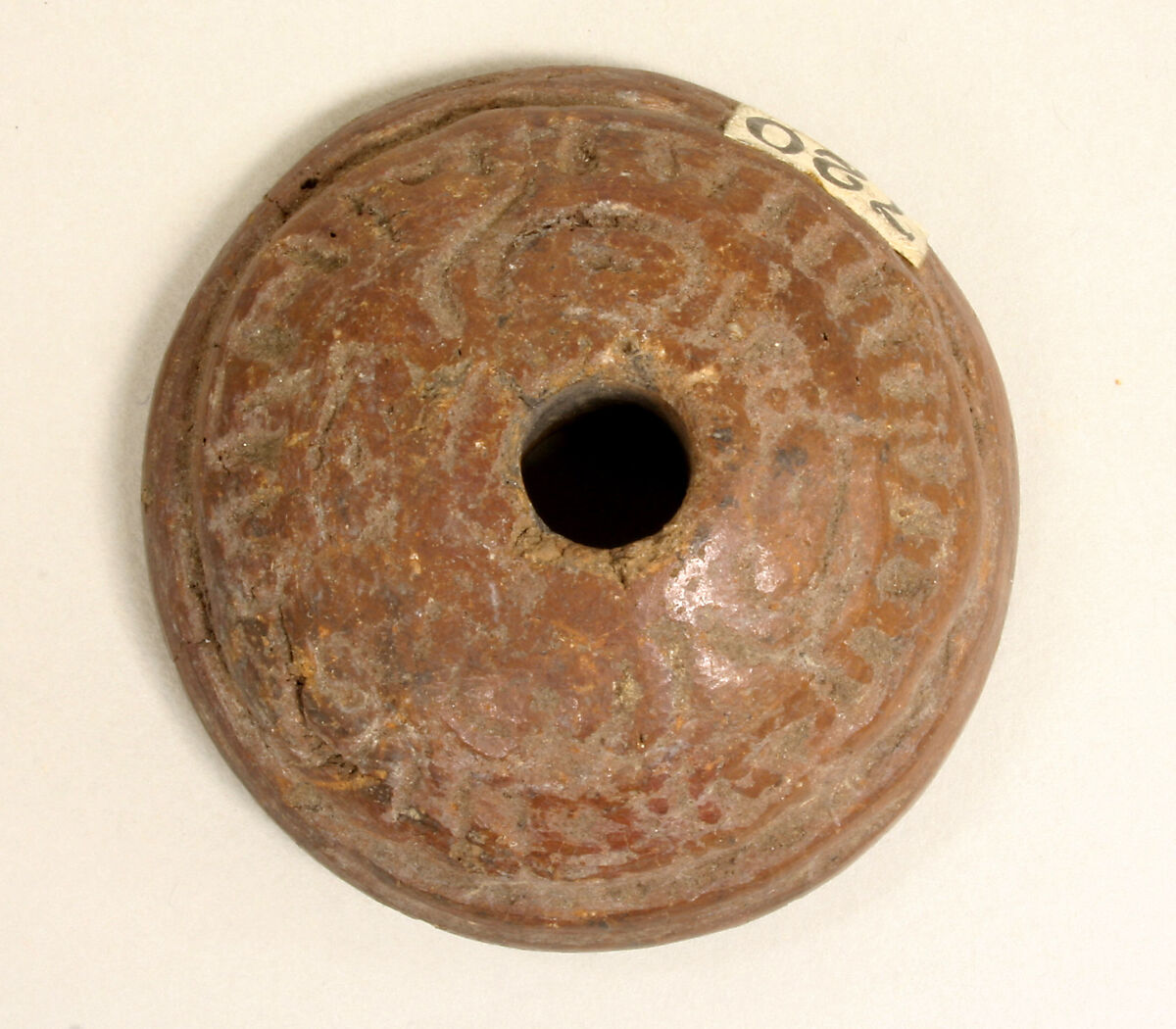 Spindle Whorl, Ceramic, Mexican 