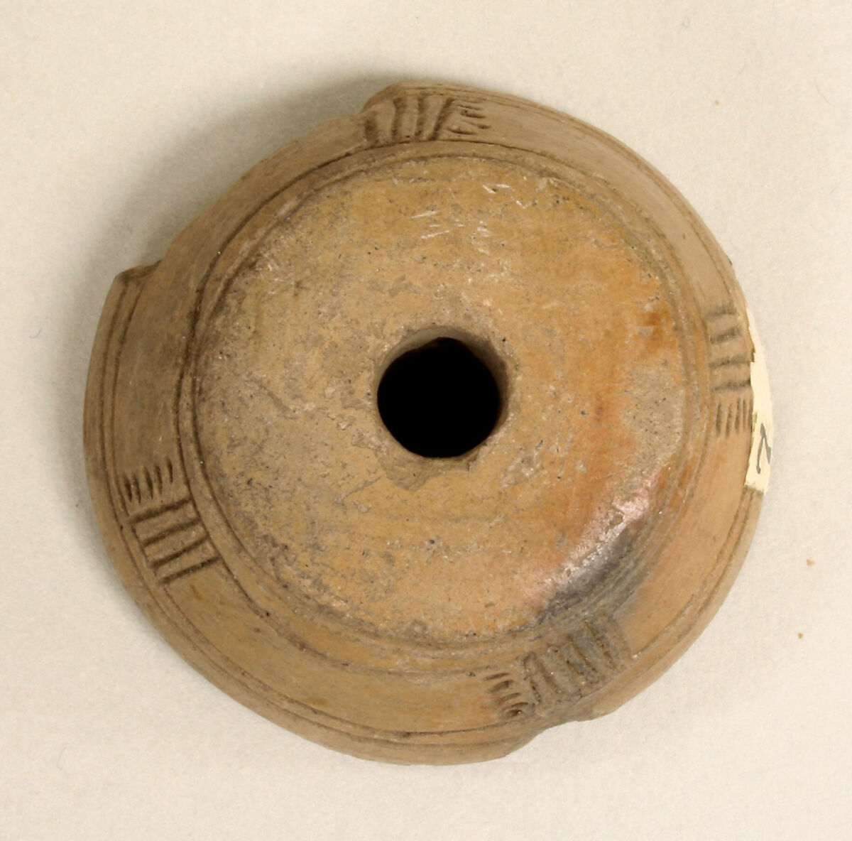 Spindle Whorl, Ceramic, Mexican 