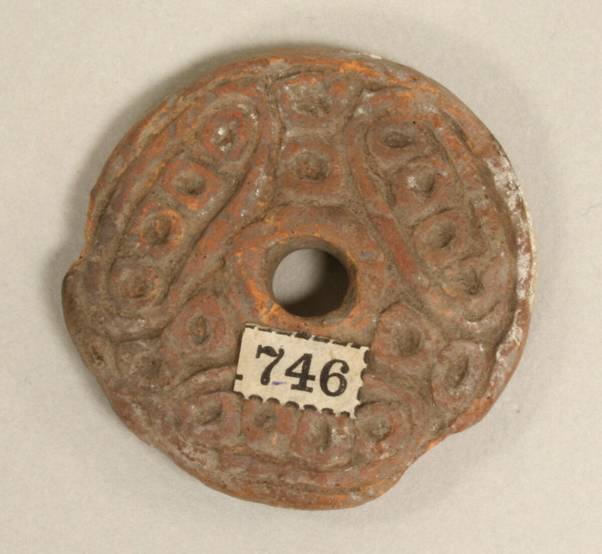 Spindle Whorl, Ceramic, Mexican 