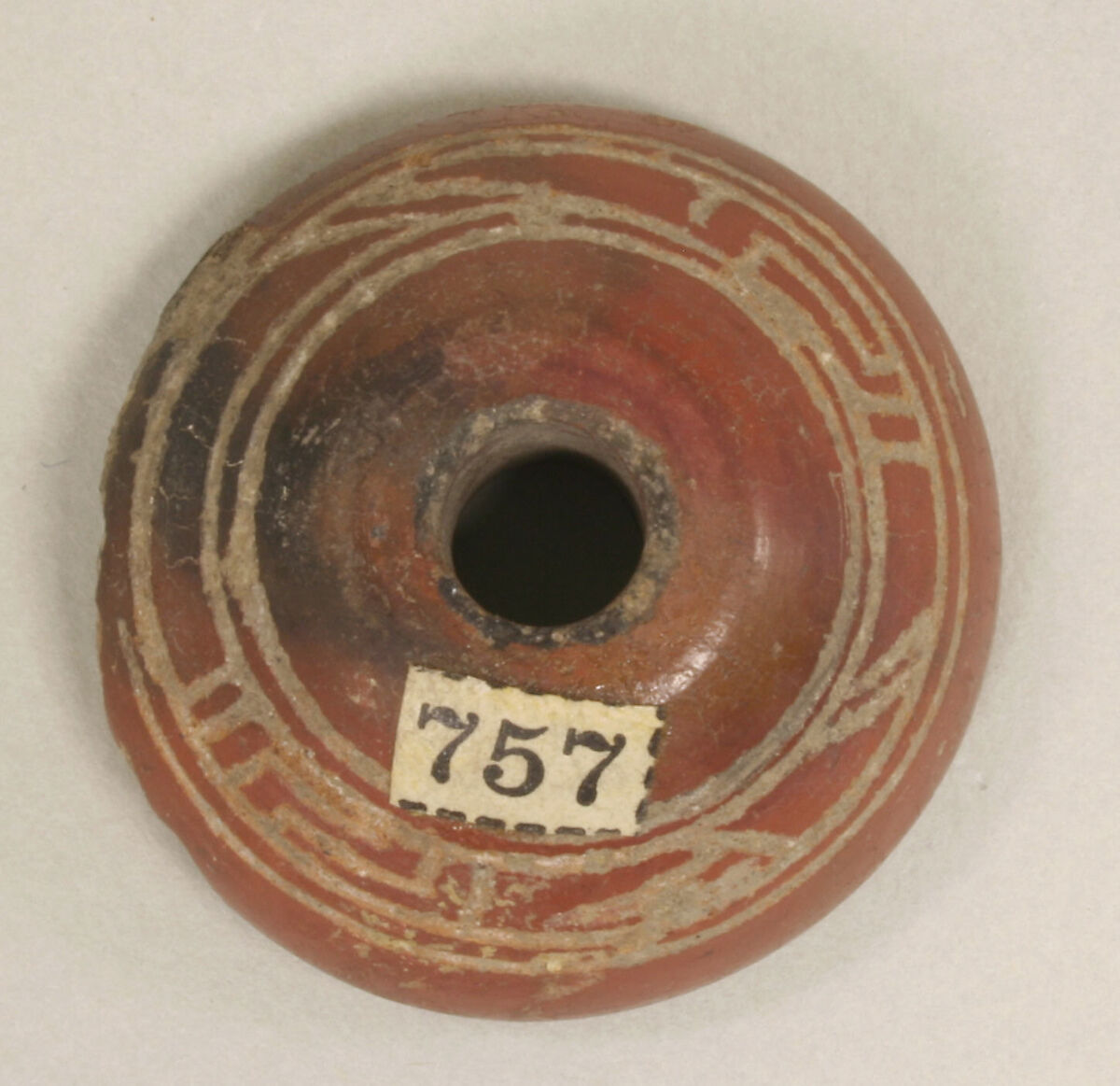 Spindle Whorl, Ceramic, Mexican 