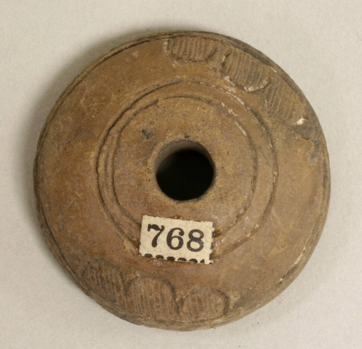 Spindle Whorl, Ceramic, Mexican 