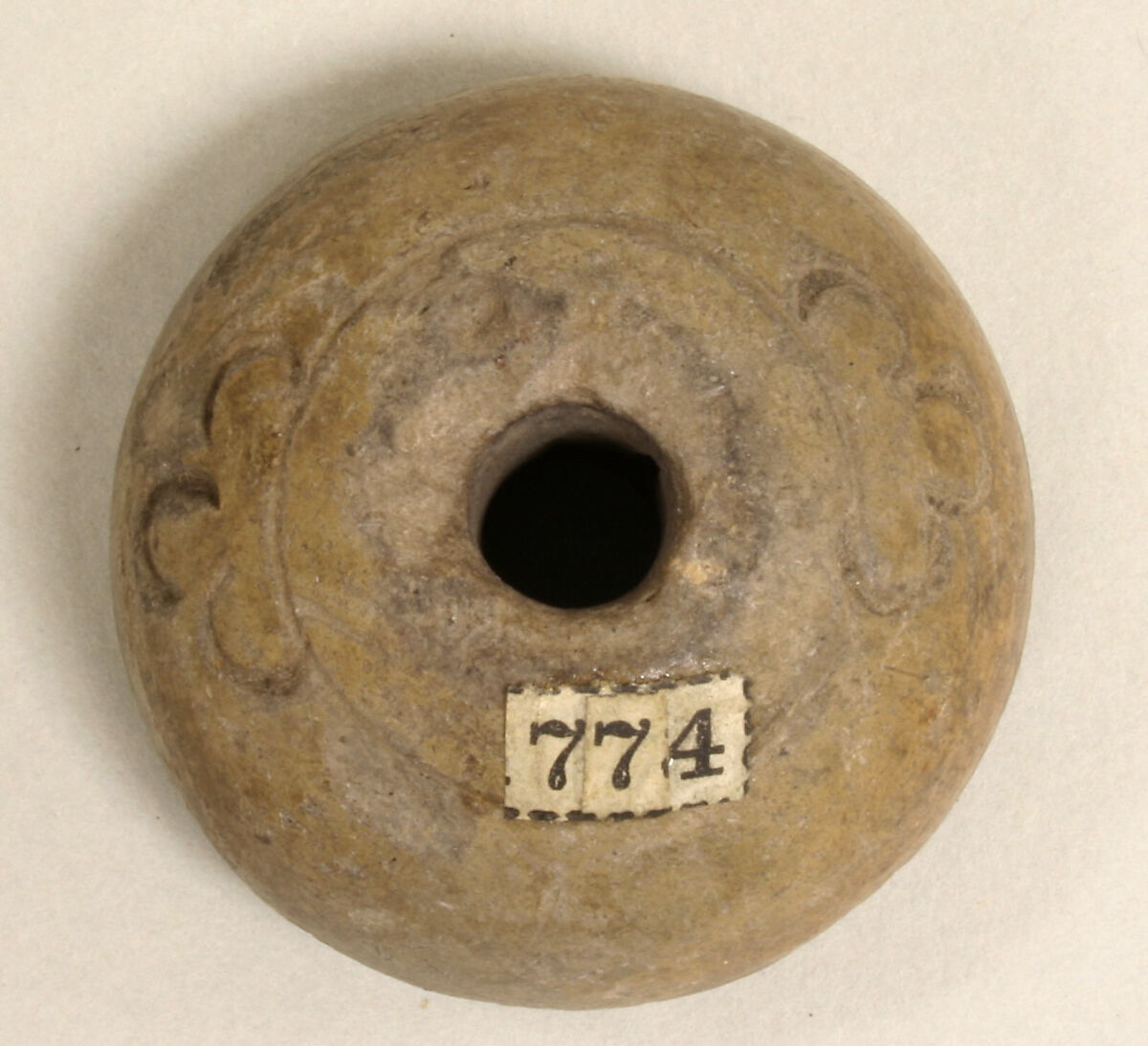 Spindle Whorl, Ceramic, Mexican