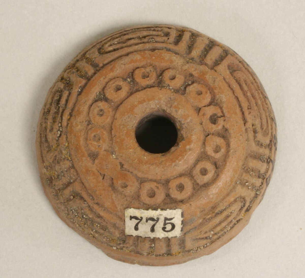 Spindle Whorl, Ceramic, Mexican 