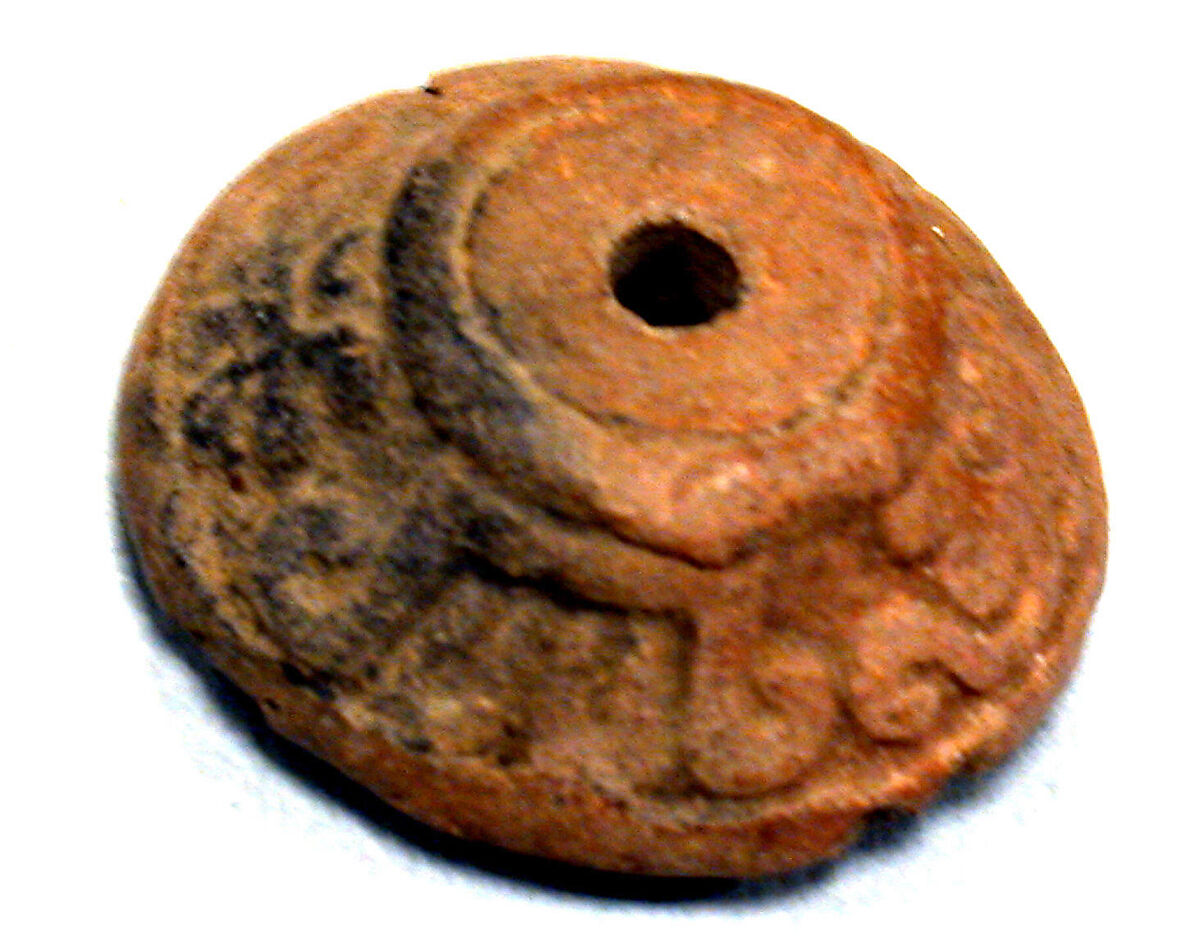 Spindle Whorl, Ceramic, Mexican