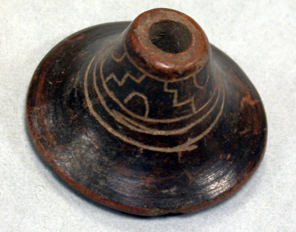 Spindle Whorl, Ceramic, Mexican