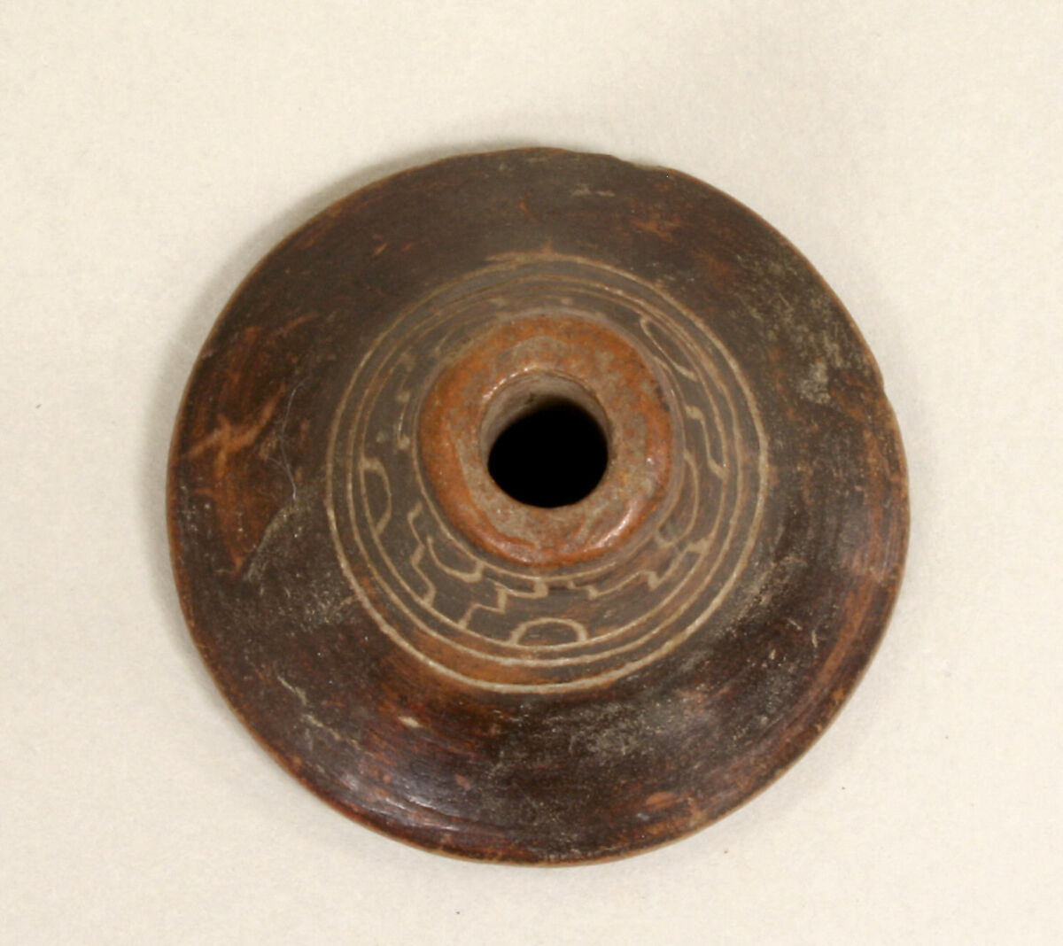 Spindle Whorl, Ceramic, Mexican 