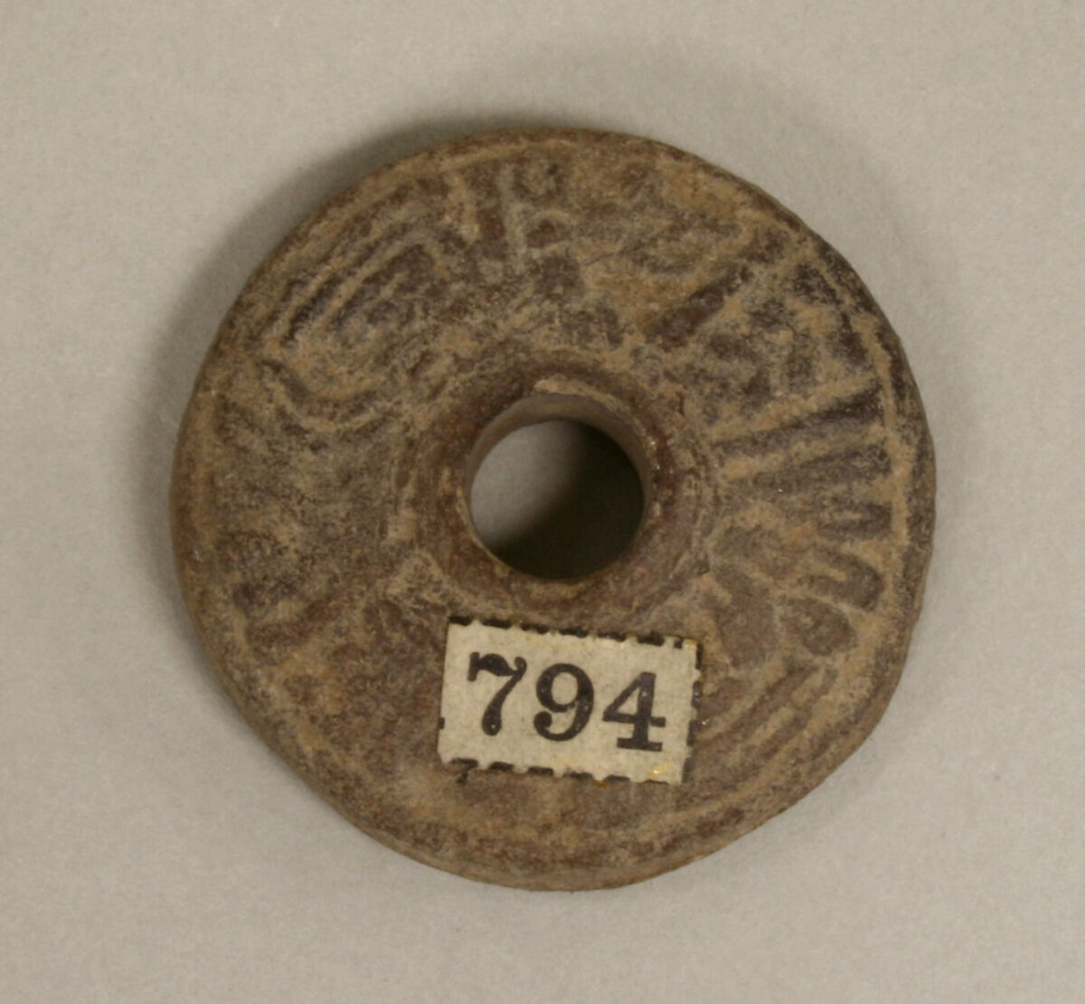 Spindle Whorl, Ceramic, Mexican