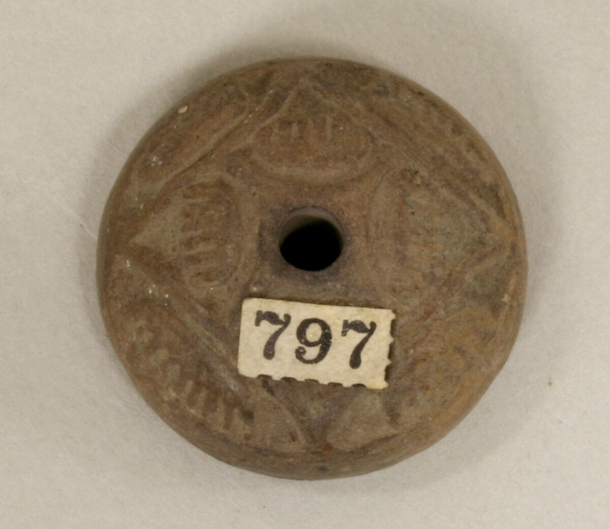 Spindle Whorl, Ceramic, Mexican 