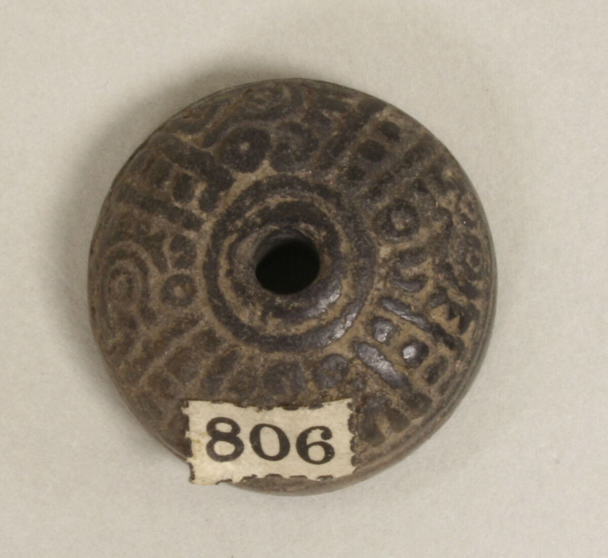 Spindle Whorl, Ceramic, Mexican 