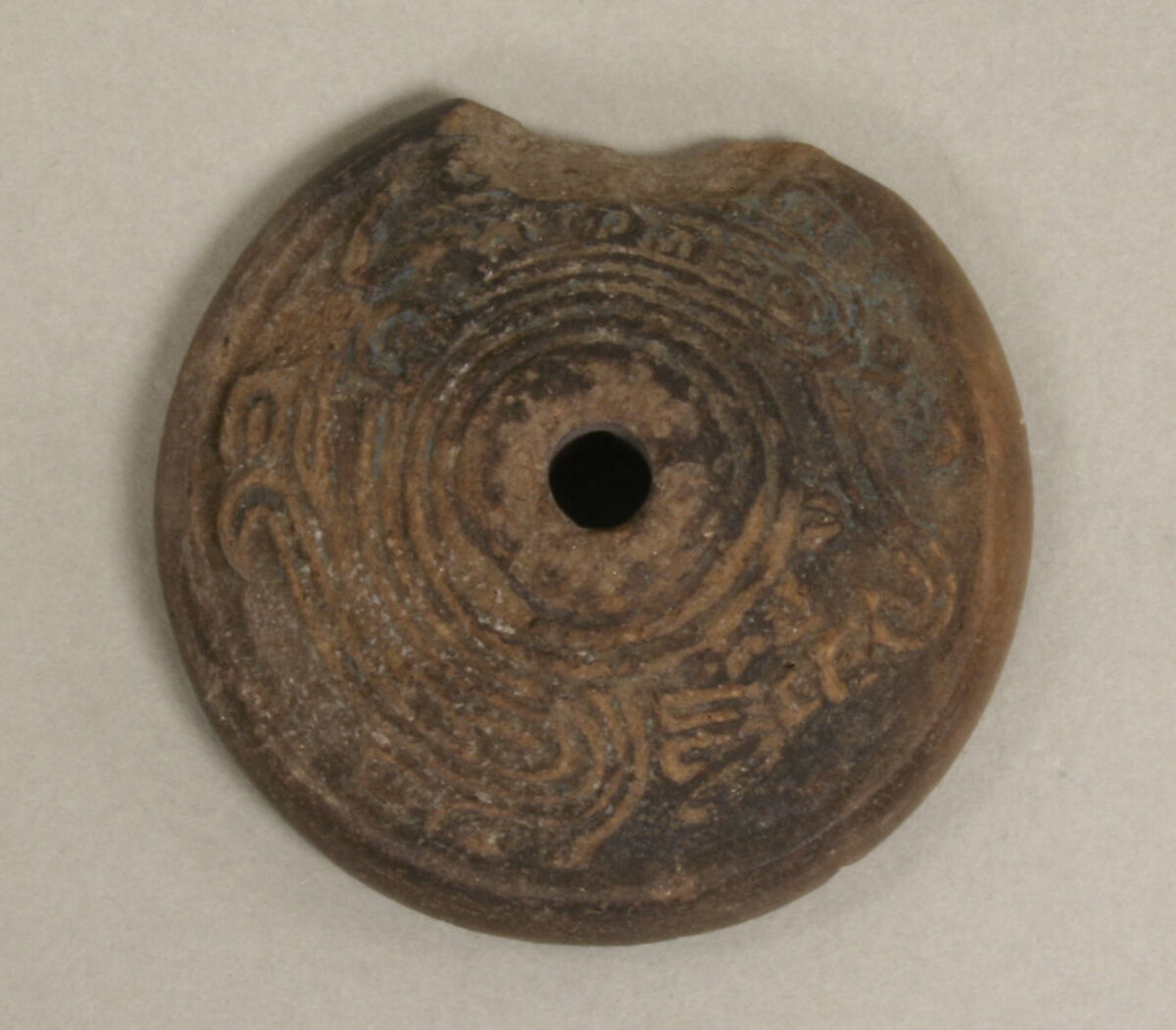 Spindle Whorl, Ceramic, Mexican 