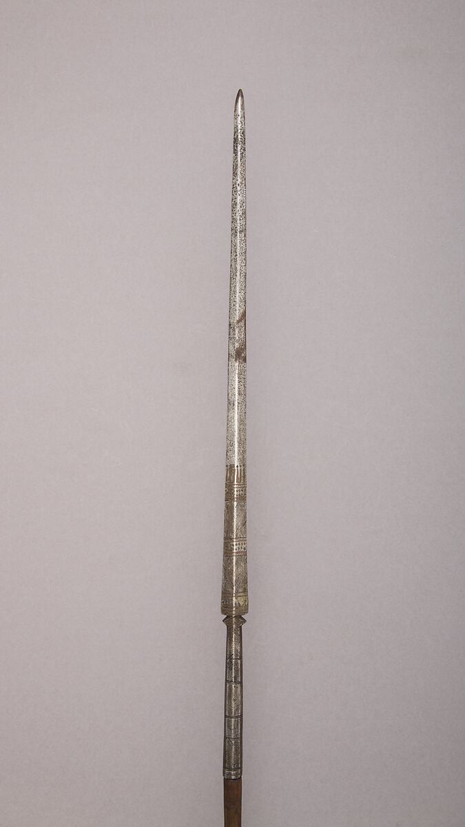 Spear, Steel, brass, probably Saudi Arabian