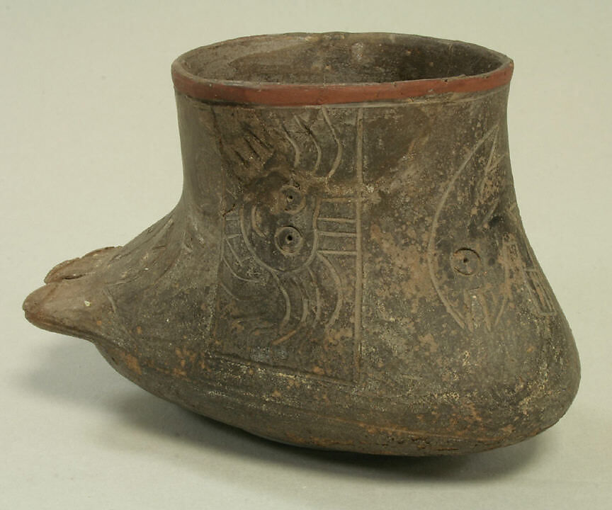 Foot Jar, Ceramic, Paracas