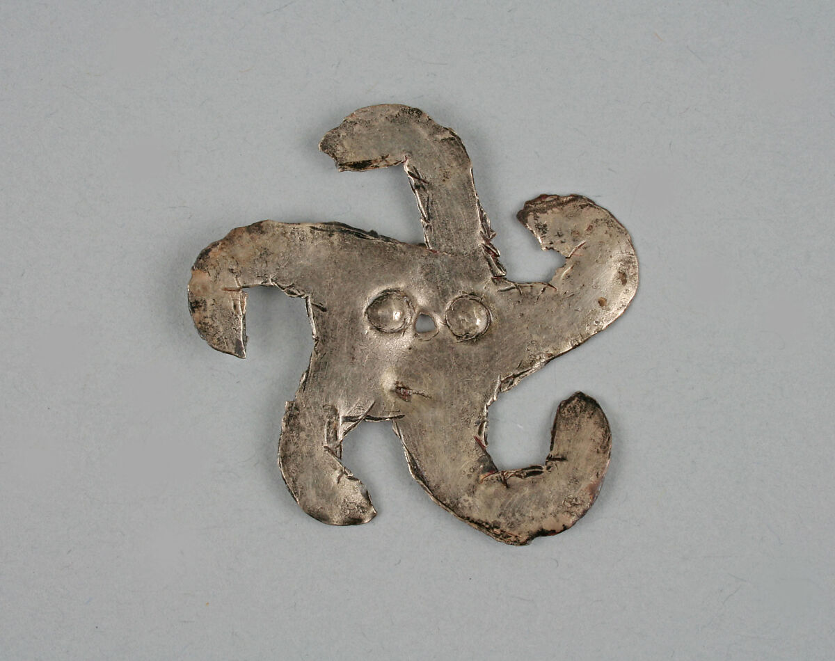 Textile Ornament, Silver, Chimú (?) 