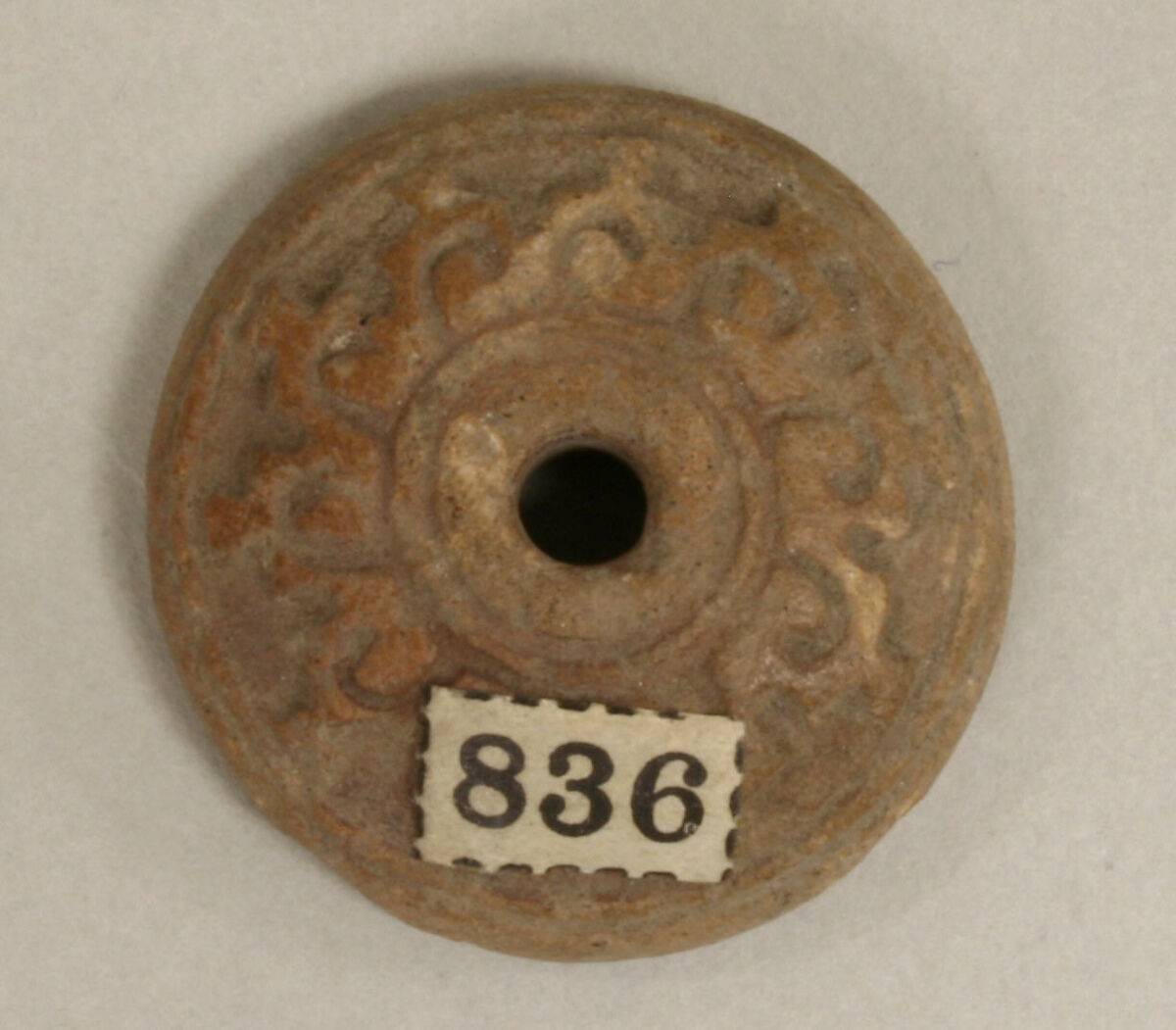 Spindle Whorl, Ceramic, Mexican 