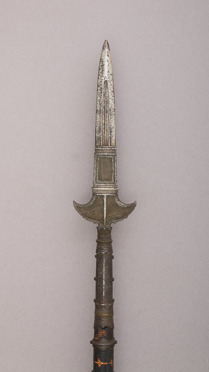Spear, Bronze, silver, steel, Sri Lankan 