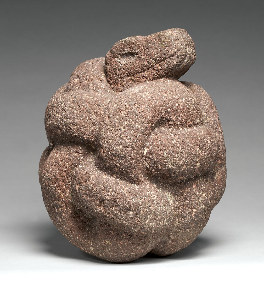 Coiled Serpent, Stone, Aztec 