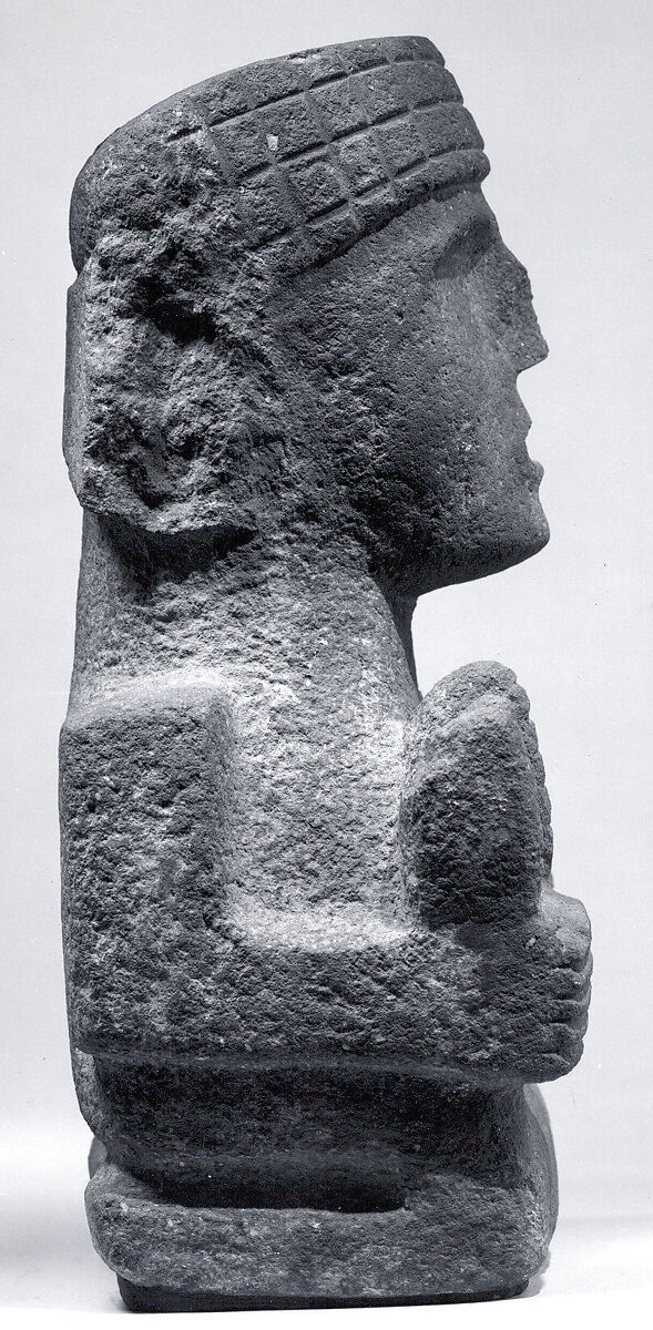 Maize Deity (Chicomecoatl), Basalt, Mexica (Aztec)