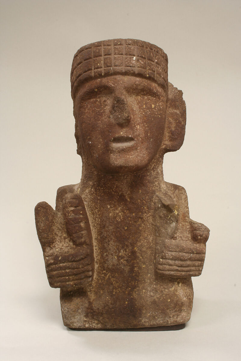 Maize Deity (Chicomecoatl), Basalt, Aztec 