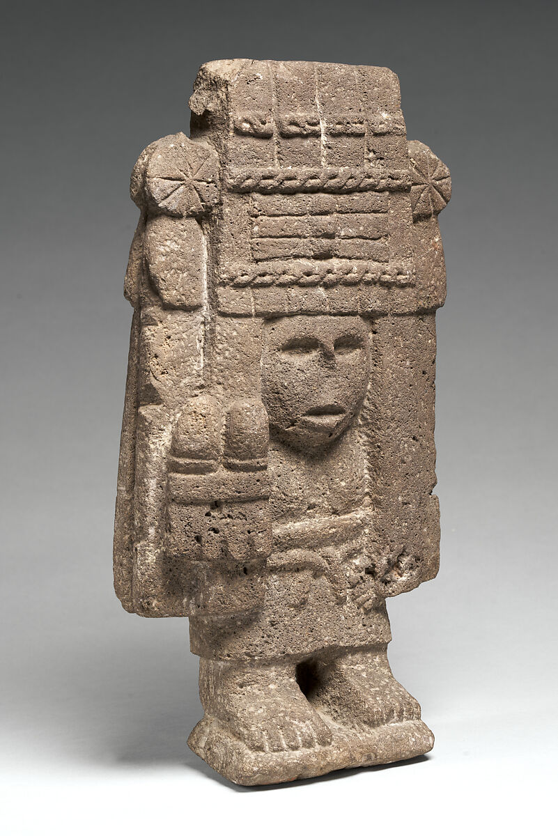 Chicomecoatl goddess, Mexica artist(s), Basalt, Mexica (Aztec)