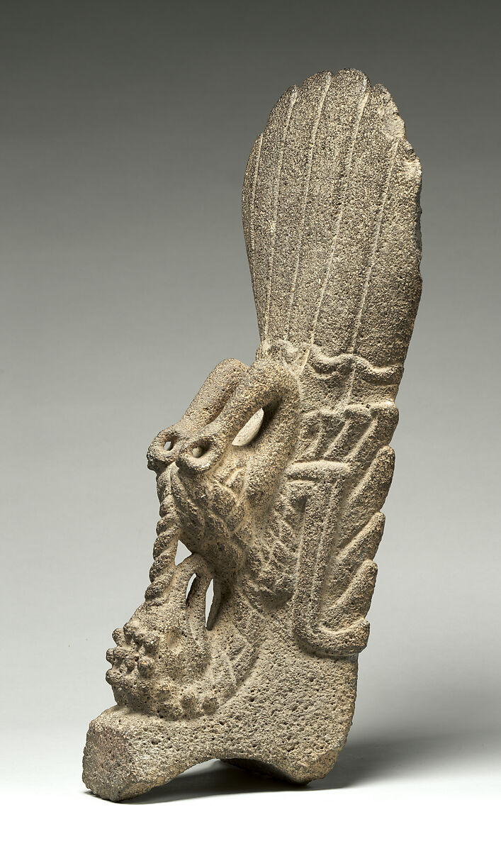 Palma with turkey, Classic Veracruz artist(s), Stone, pigment, Veracruz